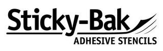 STICKY-BAK ADHESIVE STENCILS logo
