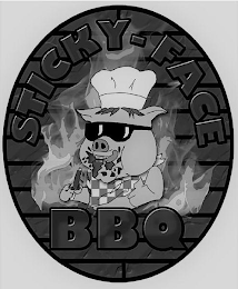 STICKY-FACE BBQ logo