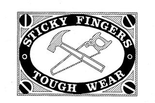 STICKY FINGERS TOUGH WEAR logo
