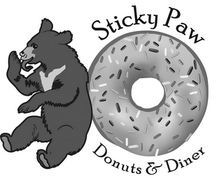 STICKY PAW DONUTS & DINER logo