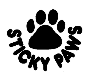 STICKY PAWS logo