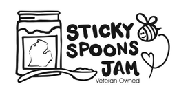 STICKY SPOONS JAM VETERAN-OWNED logo