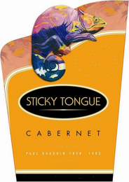 STICKY TONGUE CABERNET PAUL GAUGUIN 1848 - 1903 logo
