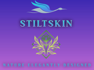 STILTSKIN NATURE ELEGANTLY DESIGNED logo