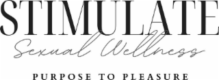 STIMULATE SEXUAL WELLNESS PURPOSE TO PLEASURE logo