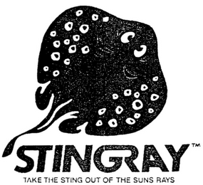 STINGRAY TAKE THE STING OUT OF THE SUNS RAYS logo
