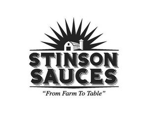 STINSON SAUCES "FROM FARM TO TABLE" logo