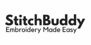 STITCHBUDDY EMBROIDERY MADE EASY logo