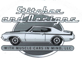 STITCHES AND DESIGNS WITH MUSCLE CARS IN MIND, LLC logo