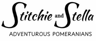 STITCHIE AND STELLA ADVENTUROUS POMERANIANS logo