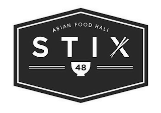 STIX 48 ASIAN FOOD HALL logo