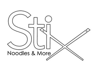 STIX NOODLES & MORE logo