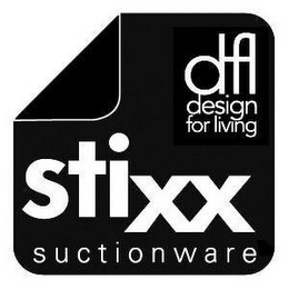 STIXX SUCTIONWARE DFL DESIGN FOR LIVING logo