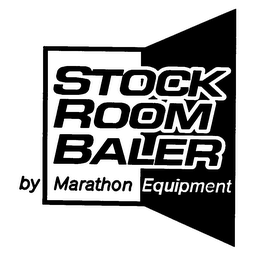 STOCK ROOM BALER BY MARATHON EQUIPMENT logo