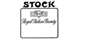 STOCK STOCKS ROYAL ITALIAN BRANDY logo