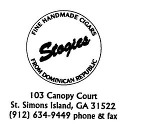 STOGIES FINE HANDMADE FROM DOMINICAN REPUBLIC logo
