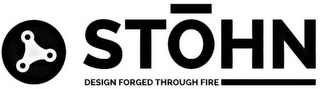 STOHN DESIGN FORGED THROUGH FIRE logo