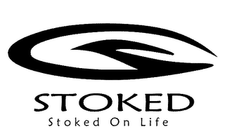 STOKED STOKED ON LIFE logo