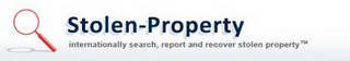 STOLEN-PROPERTY INTERNATIONALLY SEARCH, REPORT AND RECOVER STOLEN PROPERTY logo