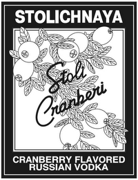 STOLICHNAYA STOLI CRANBERI CRANBERRY FLAVORED RUSSIAN VODKA logo