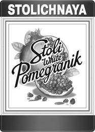 STOLICHNAYA STOLI WHITE POMEGRANIK logo