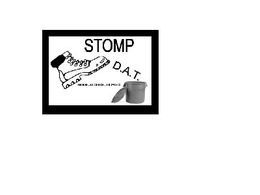 STOMP D.A.T. (DRUGS, ALCOHOL, AND TOBACCO logo