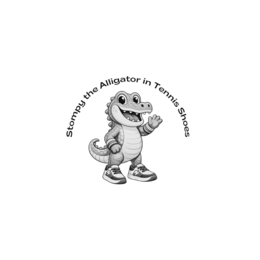 STOMPY THE ALLIGATOR IN TENNIS SHOES logo