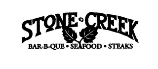 STONE CREEK BAR-B-QUE SEAFOOD STEAKS logo