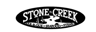 STONE CREEK BAR-B-QUE SEAFOOD STEAKS logo