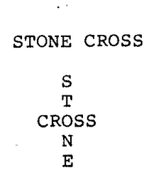 STONE CROSS logo