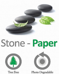 STONE - PAPER TREE FREE PHOTO DEGRADABLE logo