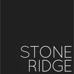 STONE RIDGE logo