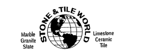 STONE & TILE WORLD MARBLE GRANITE SLATELIMESTONE CERAMIC TILE logo