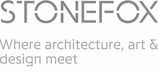 STONEFOX WHERE ARCHITECTURE, ART & DESIGN MEET logo