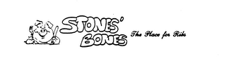 STONES' BONES THE PLACE FOR RIBS logo