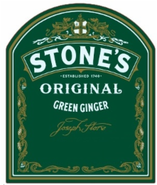 STONE'S ESTABLISHED 1740 ORIGINAL GREEN GINGER JOSEPH STONE logo