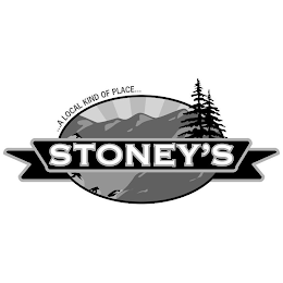 STONEY'S ...A LOCAL KIND OF PLACE... logo