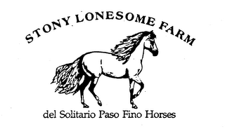 STONY LONESOME FARM DEL SOLITARIO PASO FINO HORSES logo