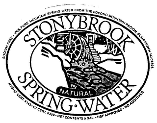 STONYBROOK NATURAL SPRING WATER logo