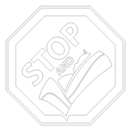 STOP AND logo