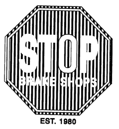 STOP BRAKE SHOPS EST. 1980 logo