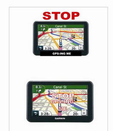 STOP CANAL ST GPS-ING ME STOP CANAL ST GPS-ING ME GARMIN logo