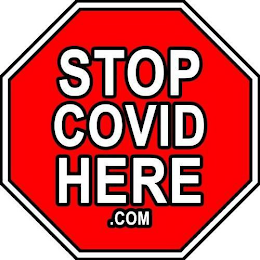 STOP COVID HERE .COM logo