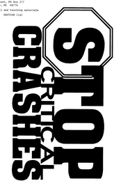 STOP CRITICAL CRASHES logo