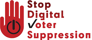STOP DIGITAL VOTER SUPPRESSION logo