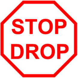 STOP DROP logo