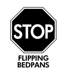 STOP FLIPPING BEDPANS logo