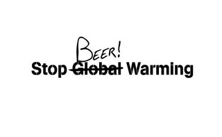 STOP GLOBAL BEER! WARMING logo