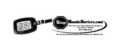 STOP HANDLESURFERS.COM DON'T GIVE YOUR HOME ADDRESS TO A BURGLAR AS YOU LEAVE ON VACATION 877-708-2717 THE LOST ITEM RECOVERY SERVICE THAT PROTECTS YOUR IDENTITY TOO A "HANDLE SURFER" IS A BURGLAR LOOKING FOR YOUR HOME ADDRESS ON LUGGAGE TAGS AT THE DEPARTURE TERMINAL. logo