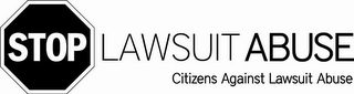 STOP LAWSUIT ABUSE CITIZENS AGAINST LAWSUIT ABUSE logo